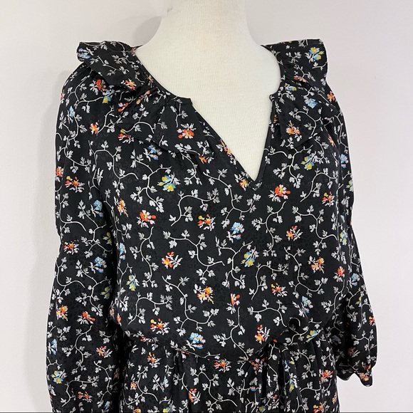 Rebecca Taylor 100% silk jacquard dress - Picture 2 of 8